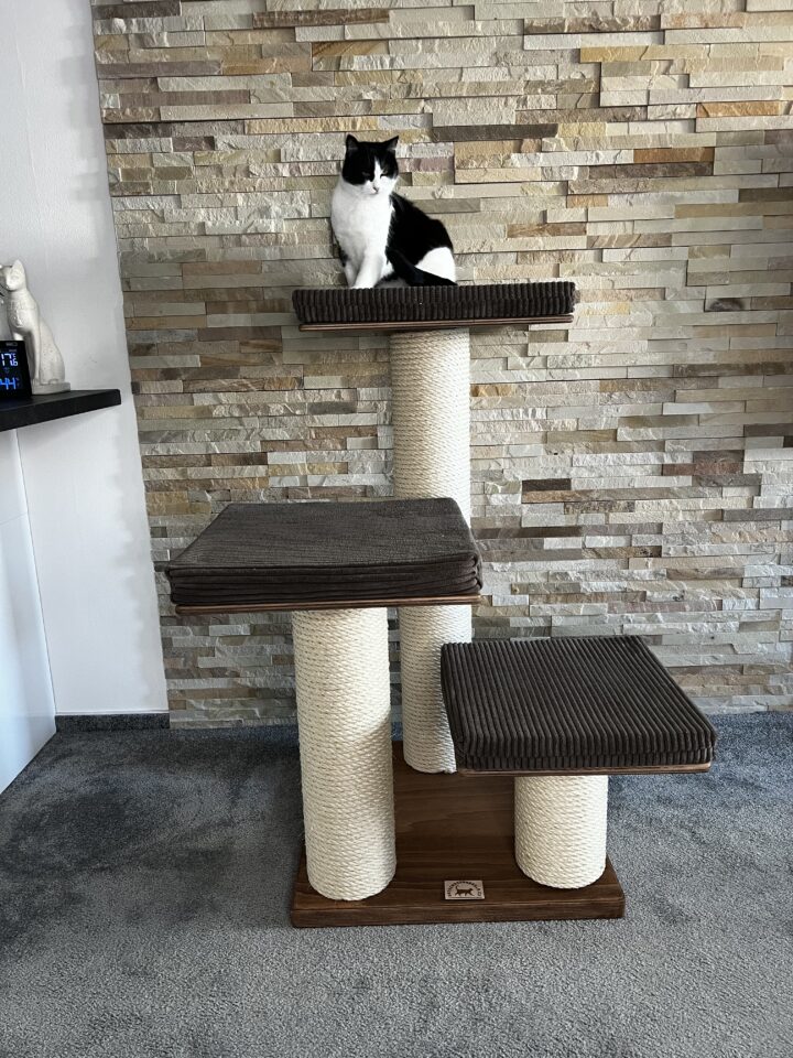 Škrabadlo pro kočky R8 (Manšestr - hnědá)