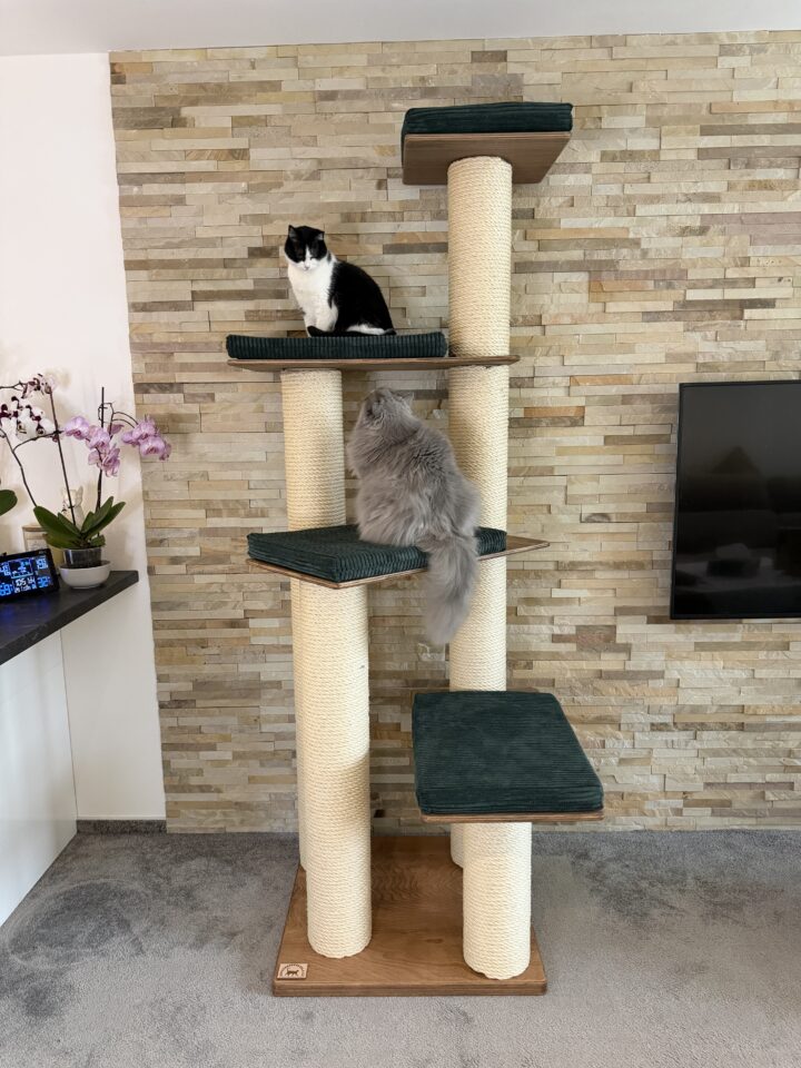 Škrabadlo pro kočky R5 (Manšestr - zelená)