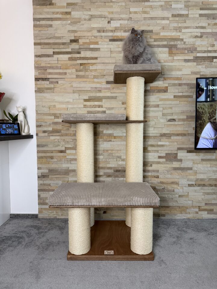 Škrabadlo pro kočky R2 (Manšestr – béžová)