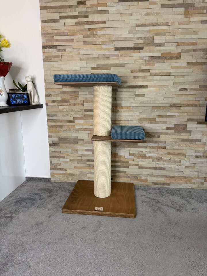 Škrabadlo pro kočky R12 (Manšestr – modrá)