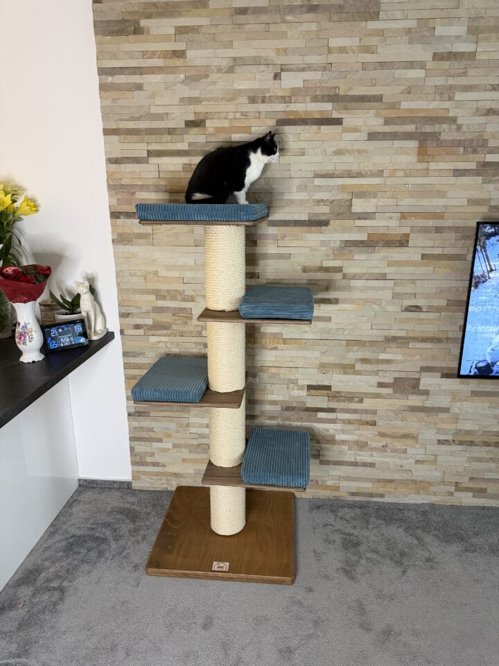 Škrabadlo pro kočky R14 (Manšestr – modrá)