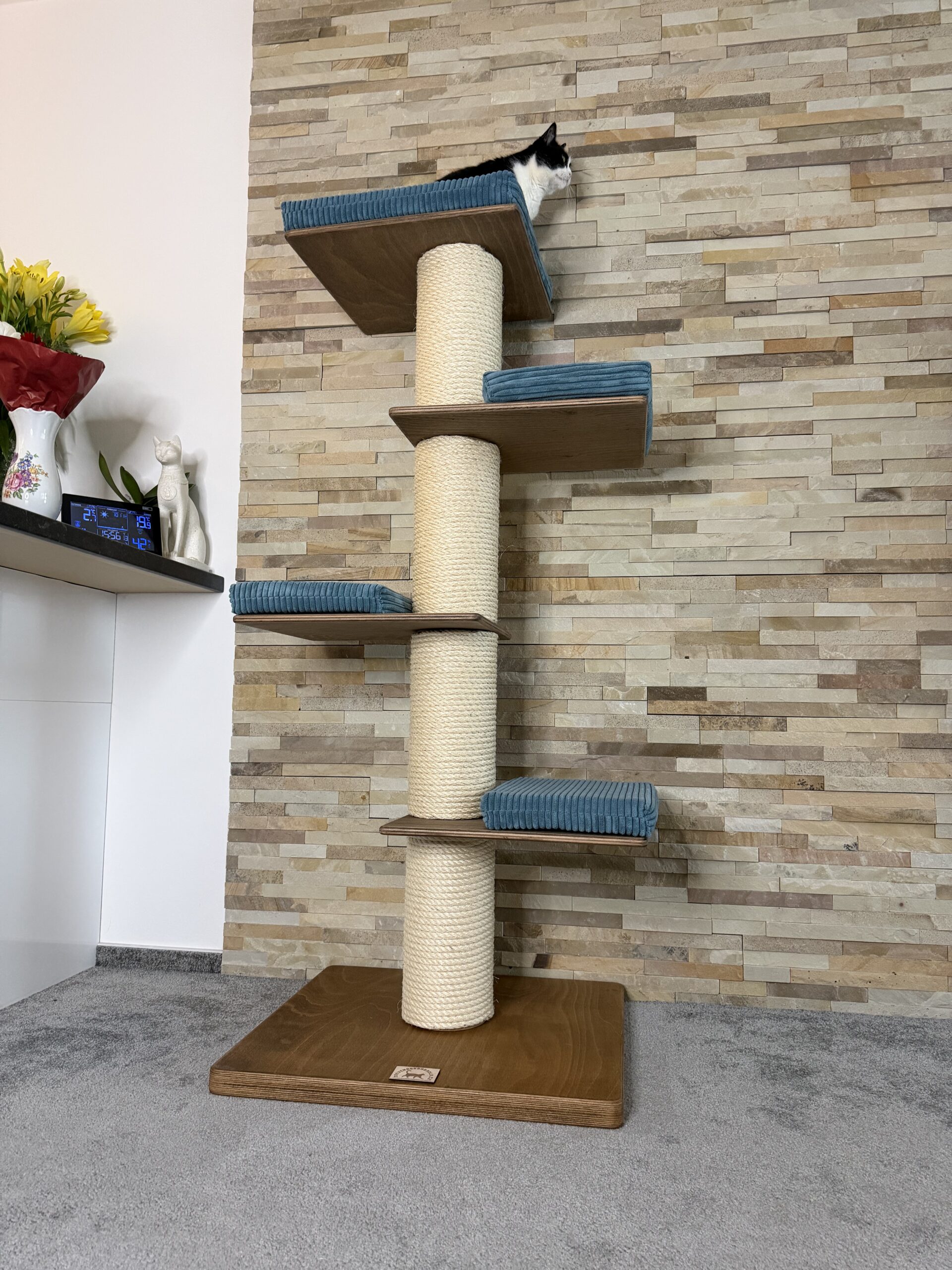 Škrabadlo pro kočky R14 (Manšestr – modrá) - Image 3