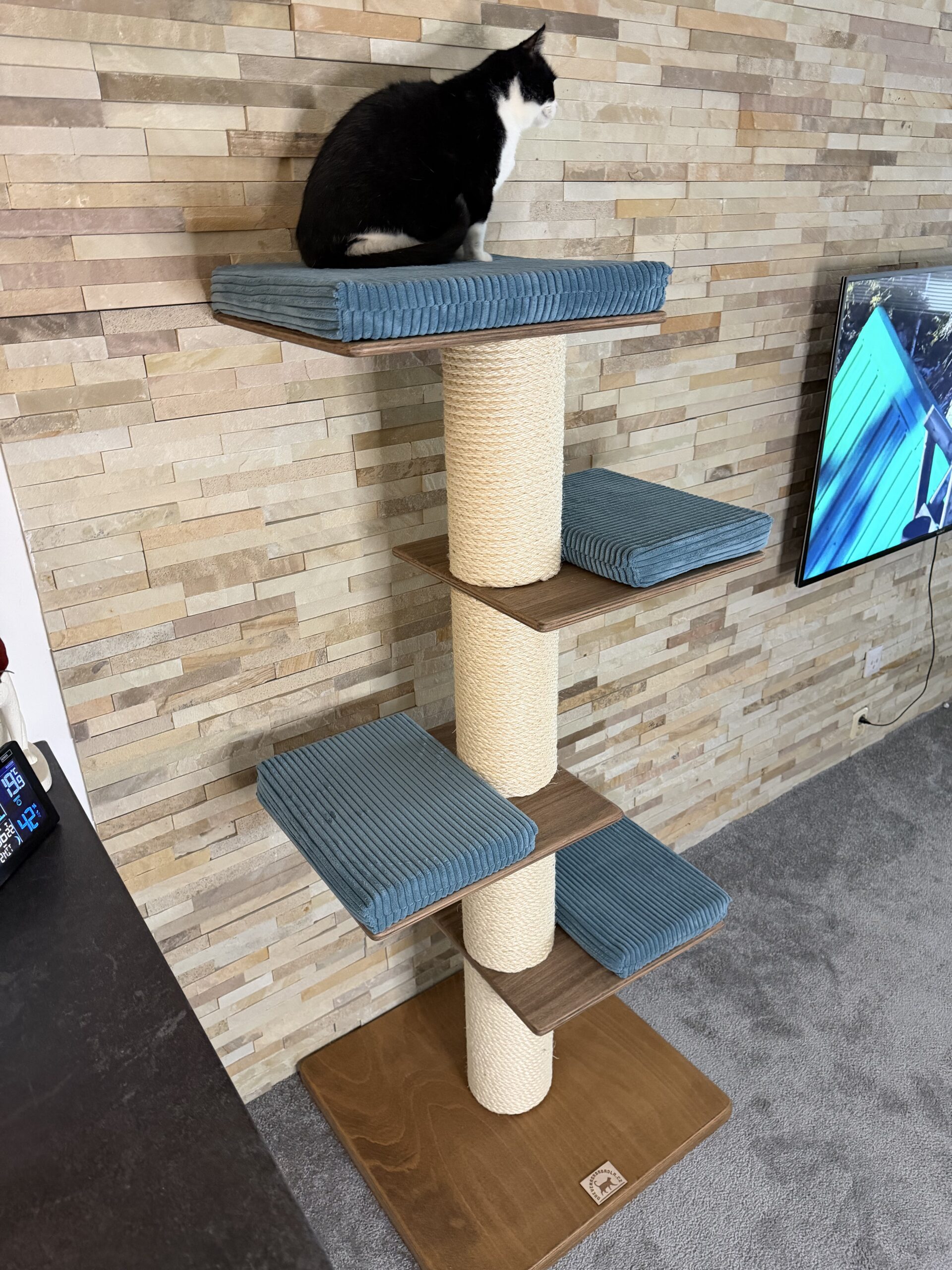 Škrabadlo pro kočky R14 (Manšestr – modrá) - Image 5