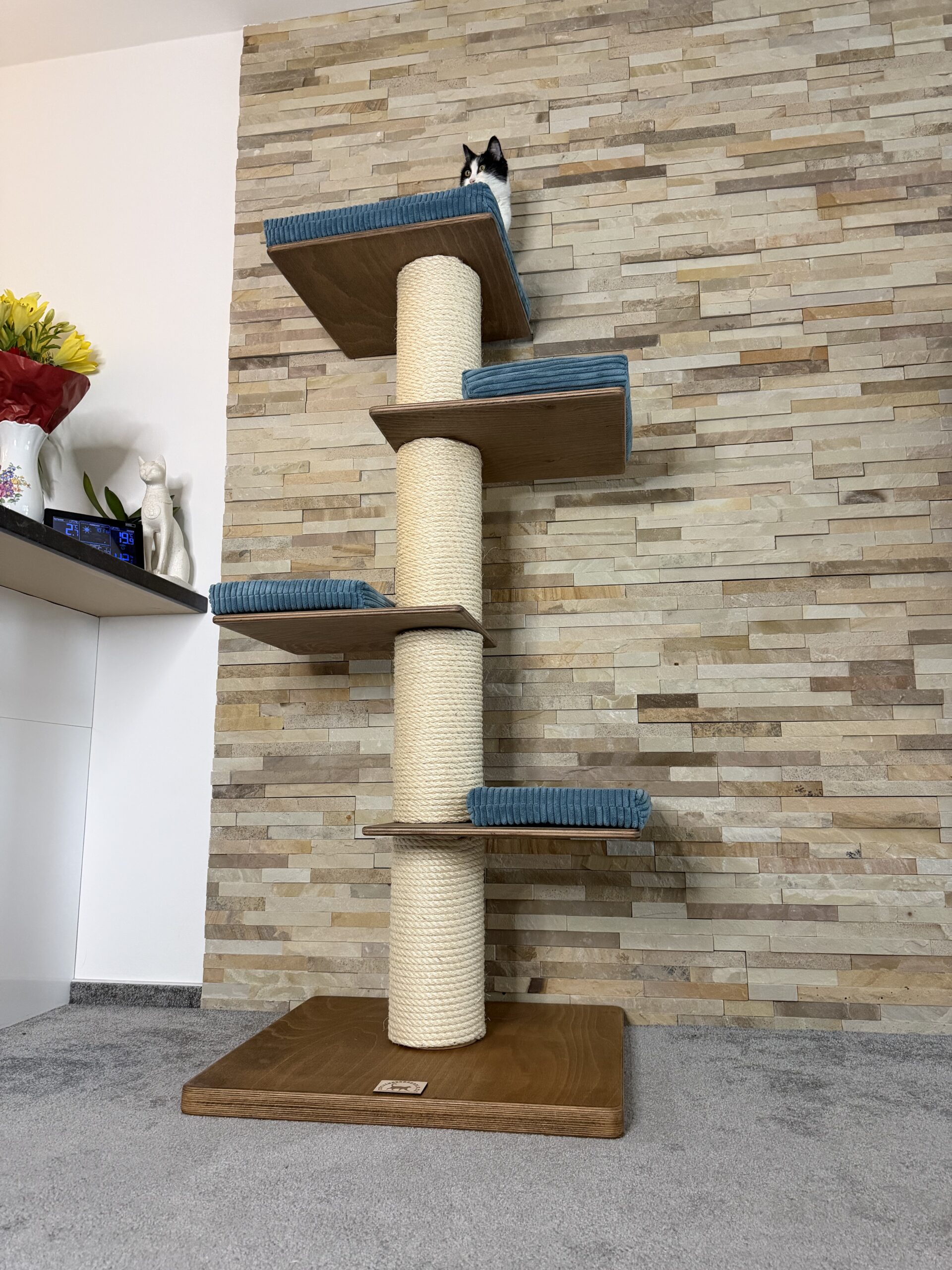 Škrabadlo pro kočky R14 (Manšestr – modrá) - Image 6