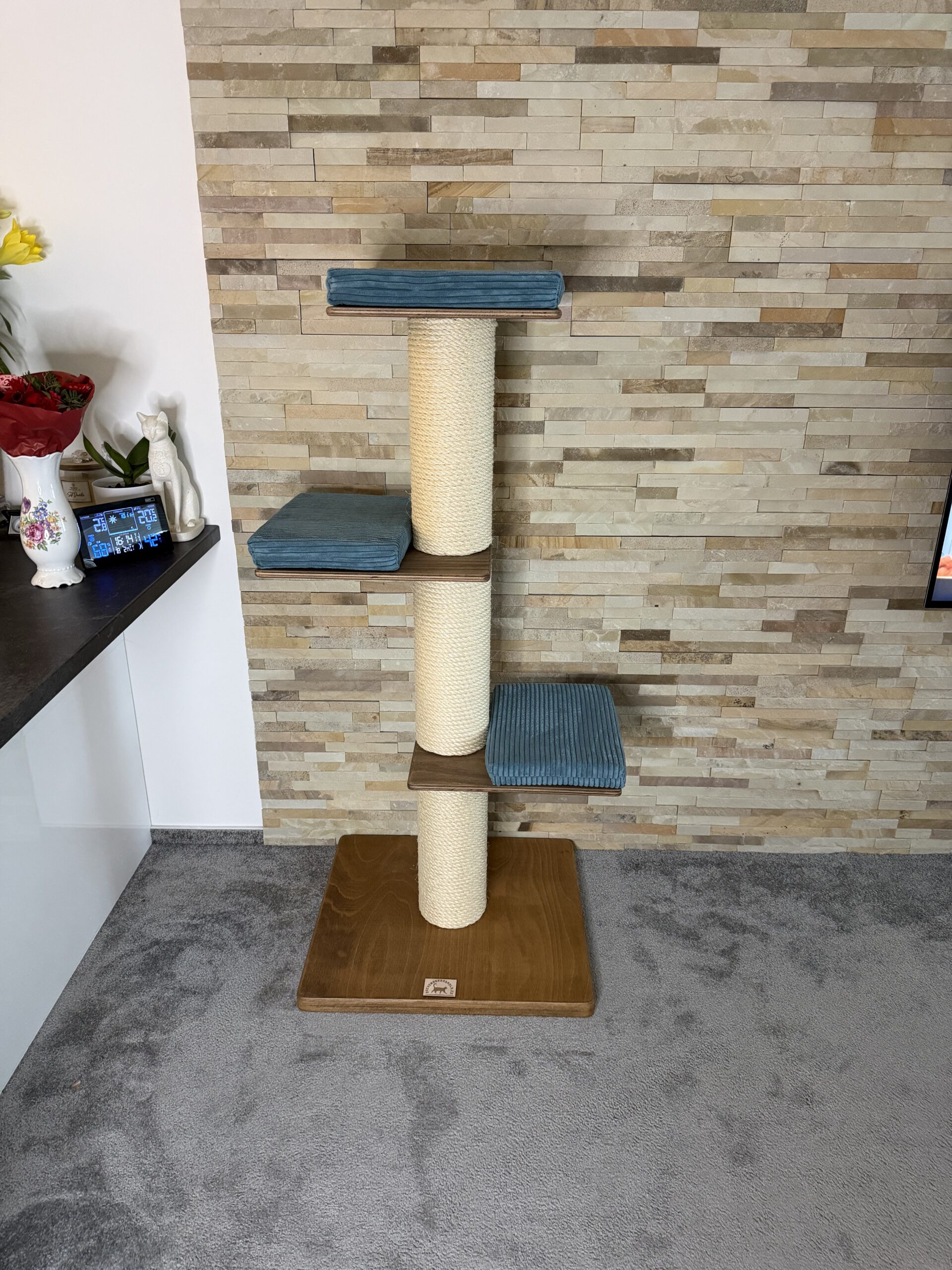 Škrabadlo pro kočky R11 (Manšestr – modrá)