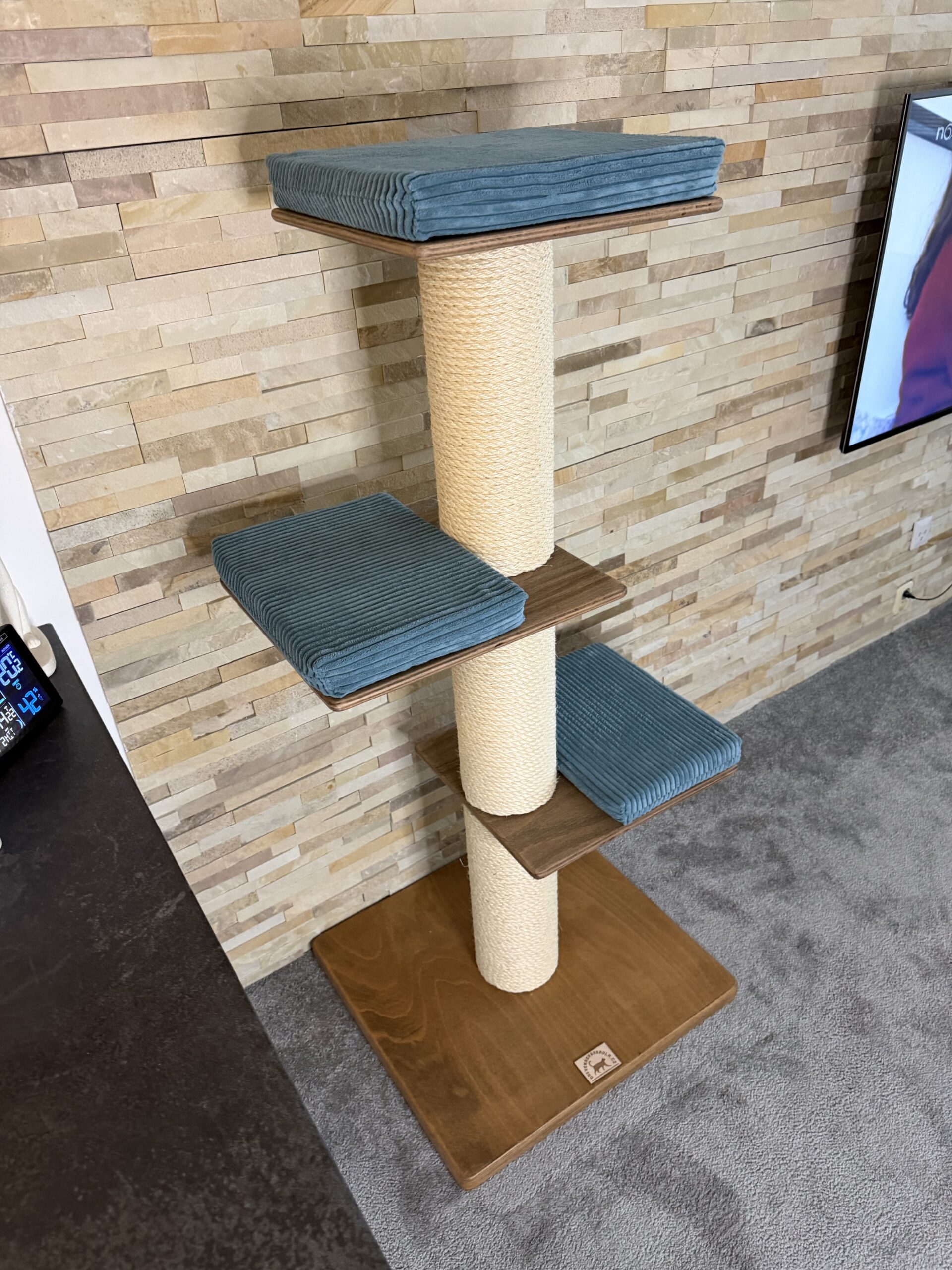 Škrabadlo pro kočky R11 (Manšestr – modrá) - Image 5