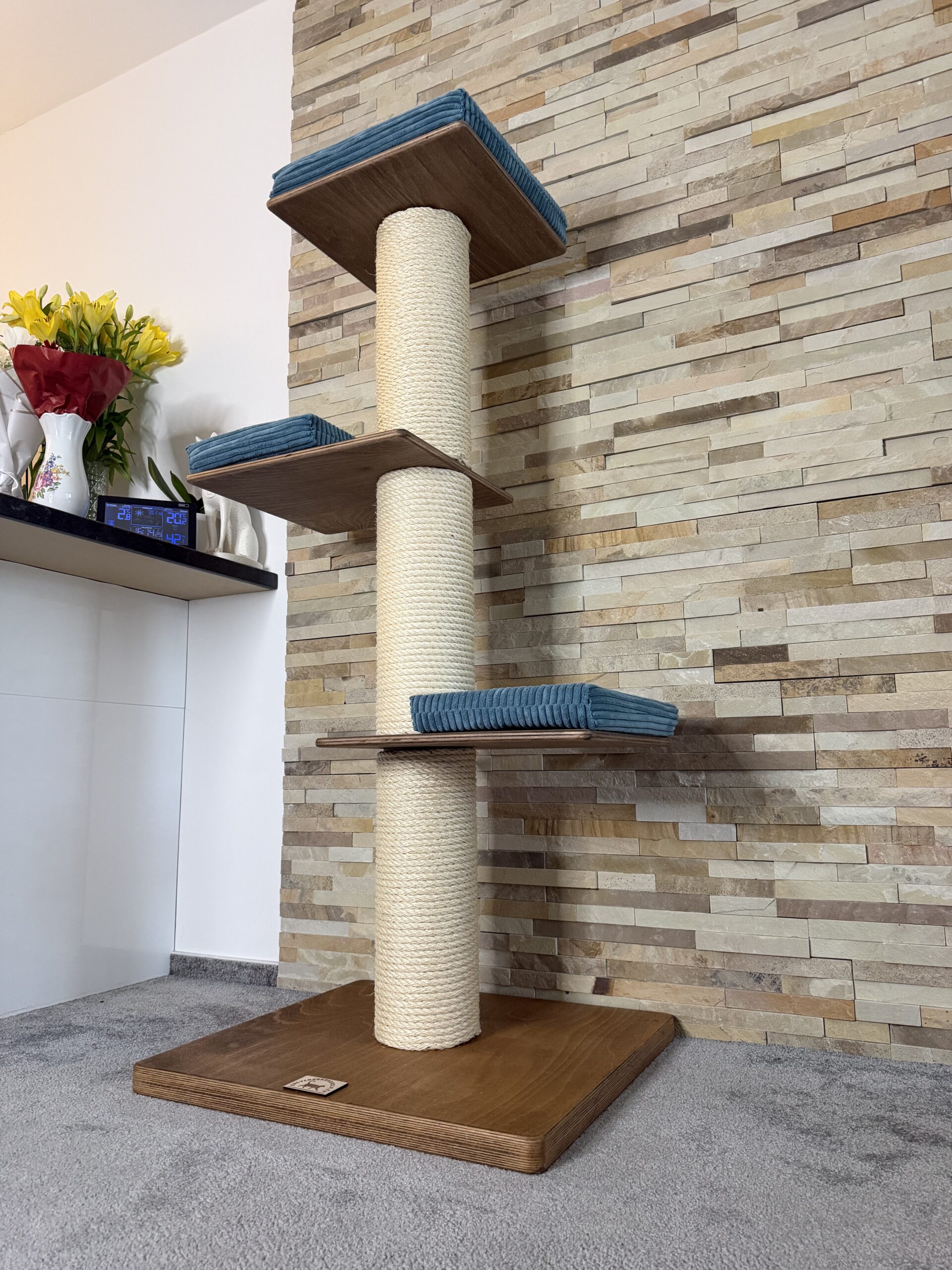 Škrabadlo pro kočky R11 (Manšestr – modrá) - Image 6