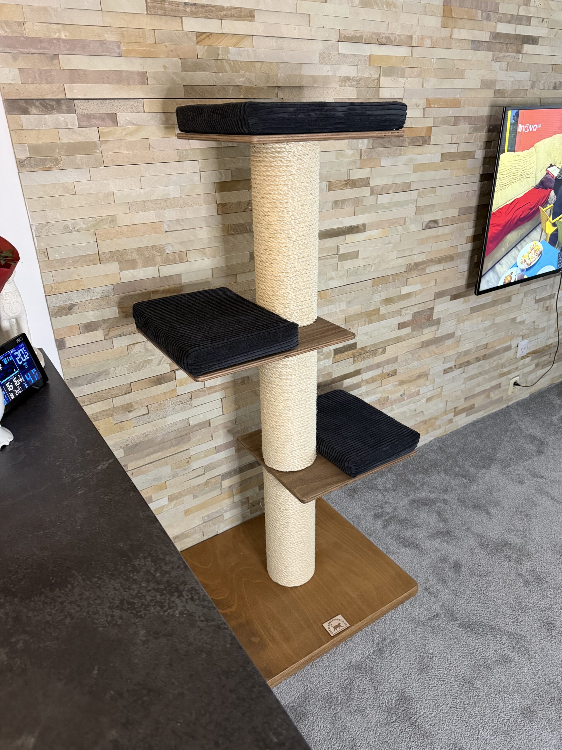 Škrabadlo pro kočky R11 (Manšestr – černá) - Image 4