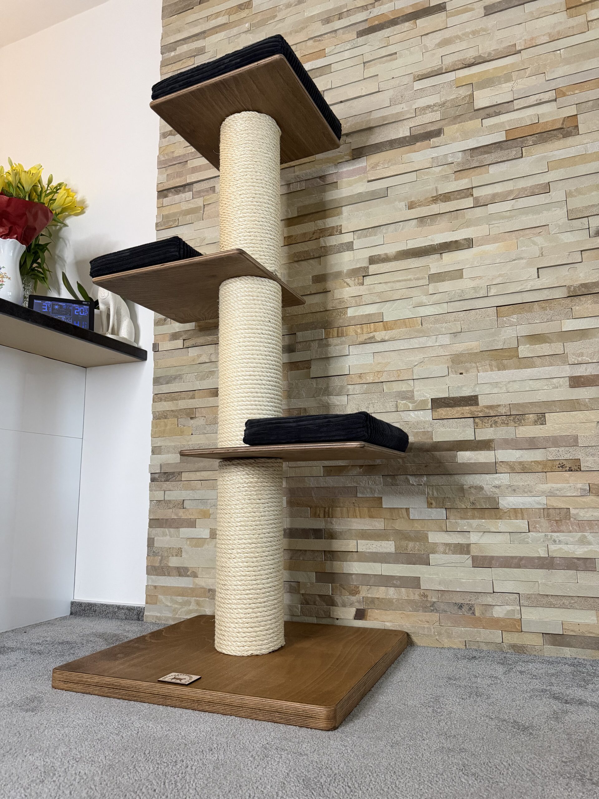 Škrabadlo pro kočky R11 (Manšestr – černá) - Image 5