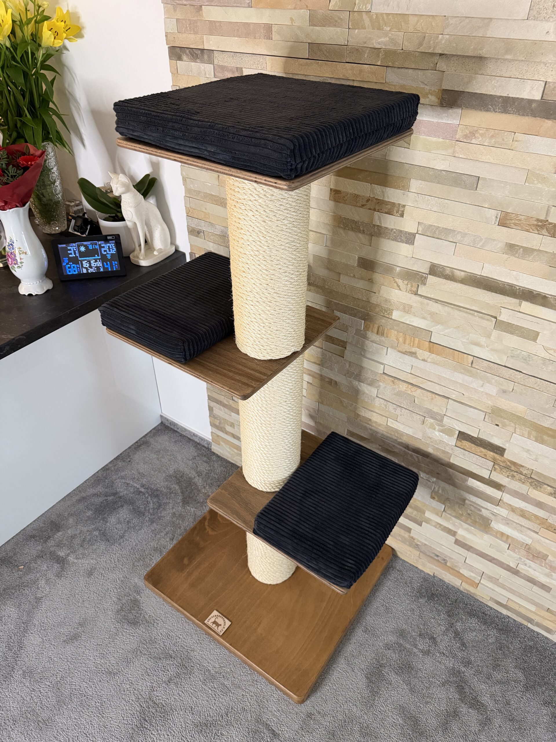 Škrabadlo pro kočky R11 (Manšestr – černá) - Image 6