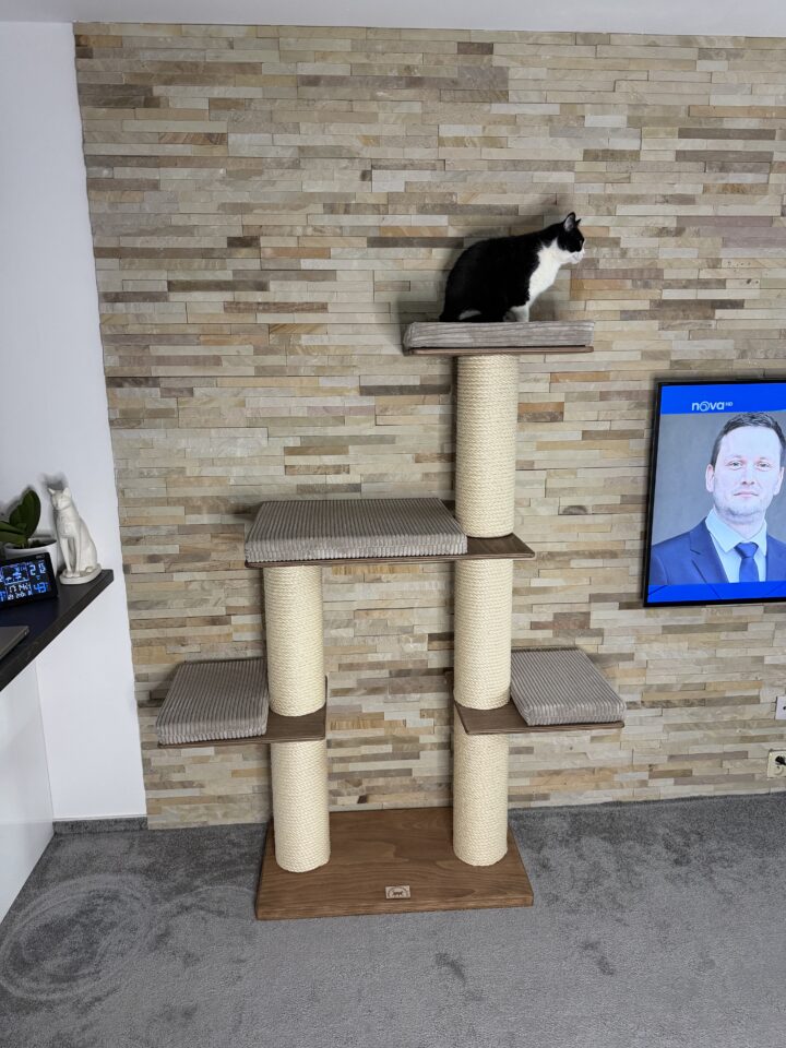 Škrabadlo pro kočky R6 (Manšestr – béžová)